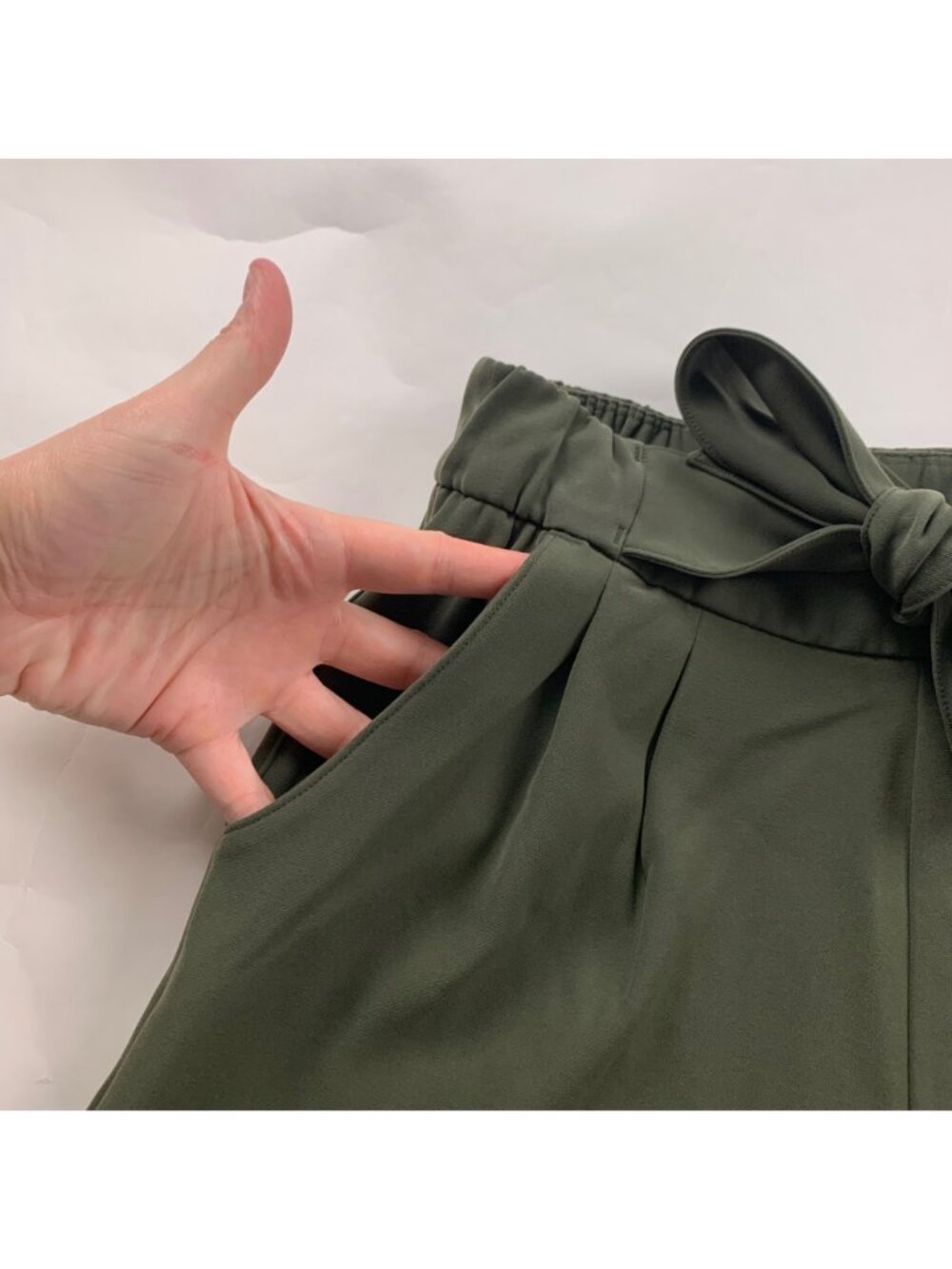 Lululemon Dark Olive Noir Belted High Rise Wide Leg Trouser 4 - Picture 3 of 6